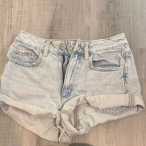 Garage Light Wash Jean Shorts